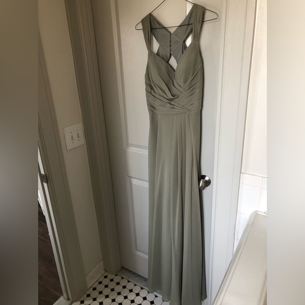 Christina Wu Celebration Size 4 Sage Bridesmaid Dress